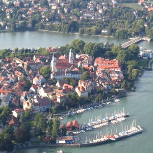Lindau im Bodensee mit dem Münster „Unserer Lieben Frau“